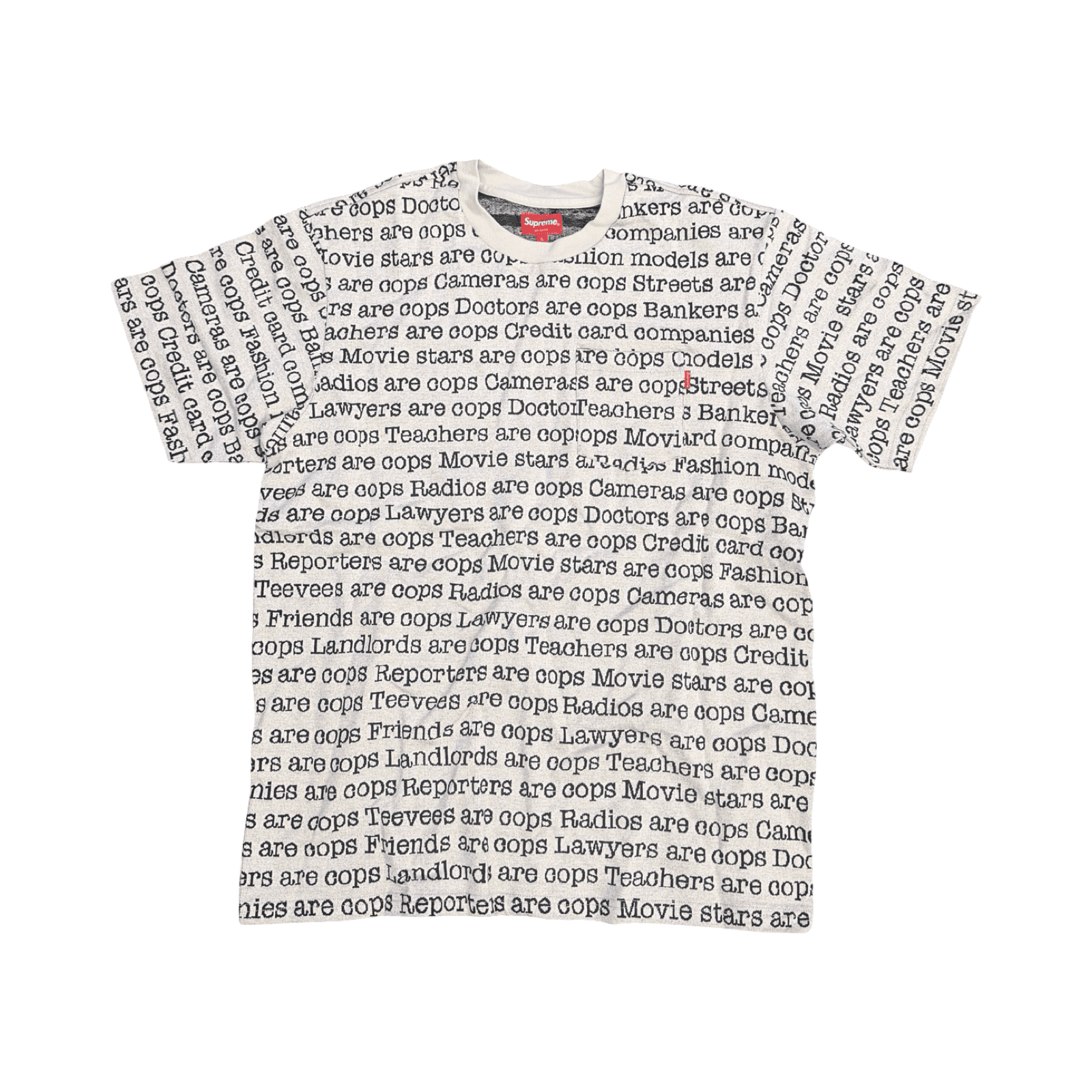 Supreme Cops Jacquard Pocket Tee — photo 1 of 2