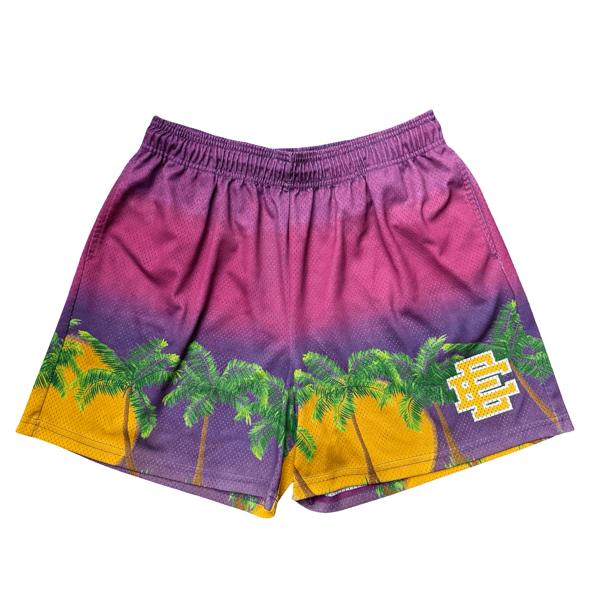 Eric Emanuel EE Basic Core Shorts Purple Palm