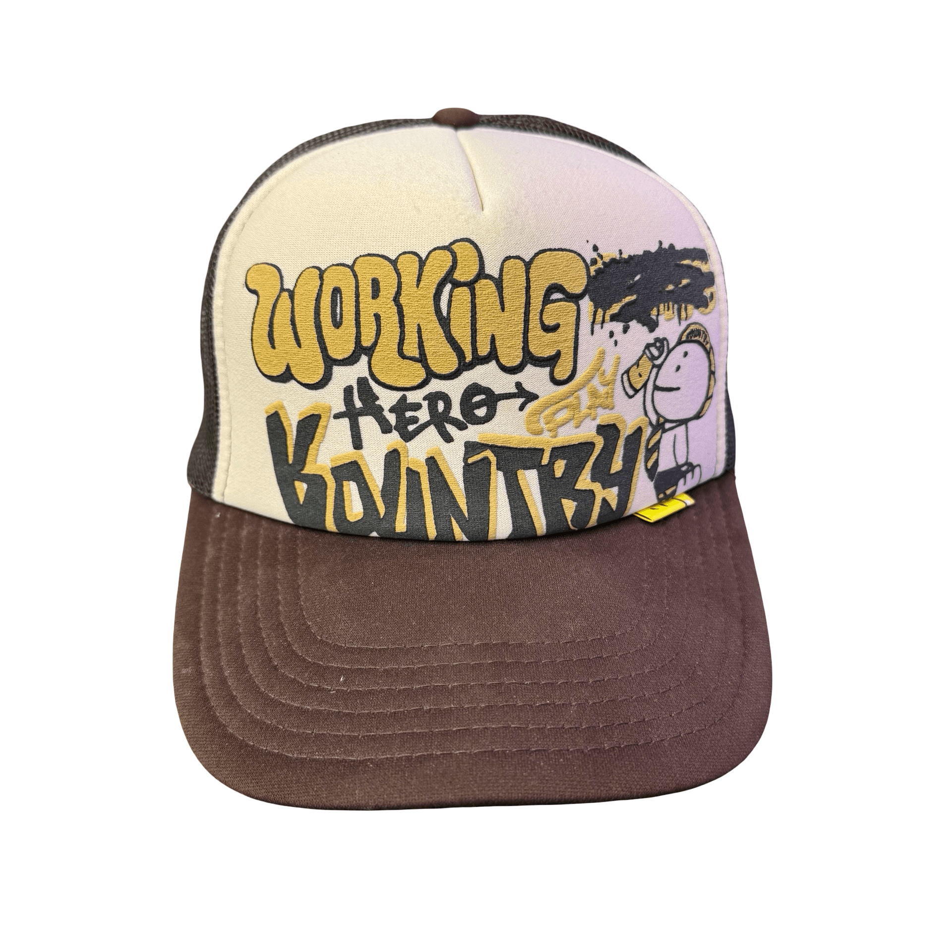 Kapital Working Hero Trucker Cap Brown