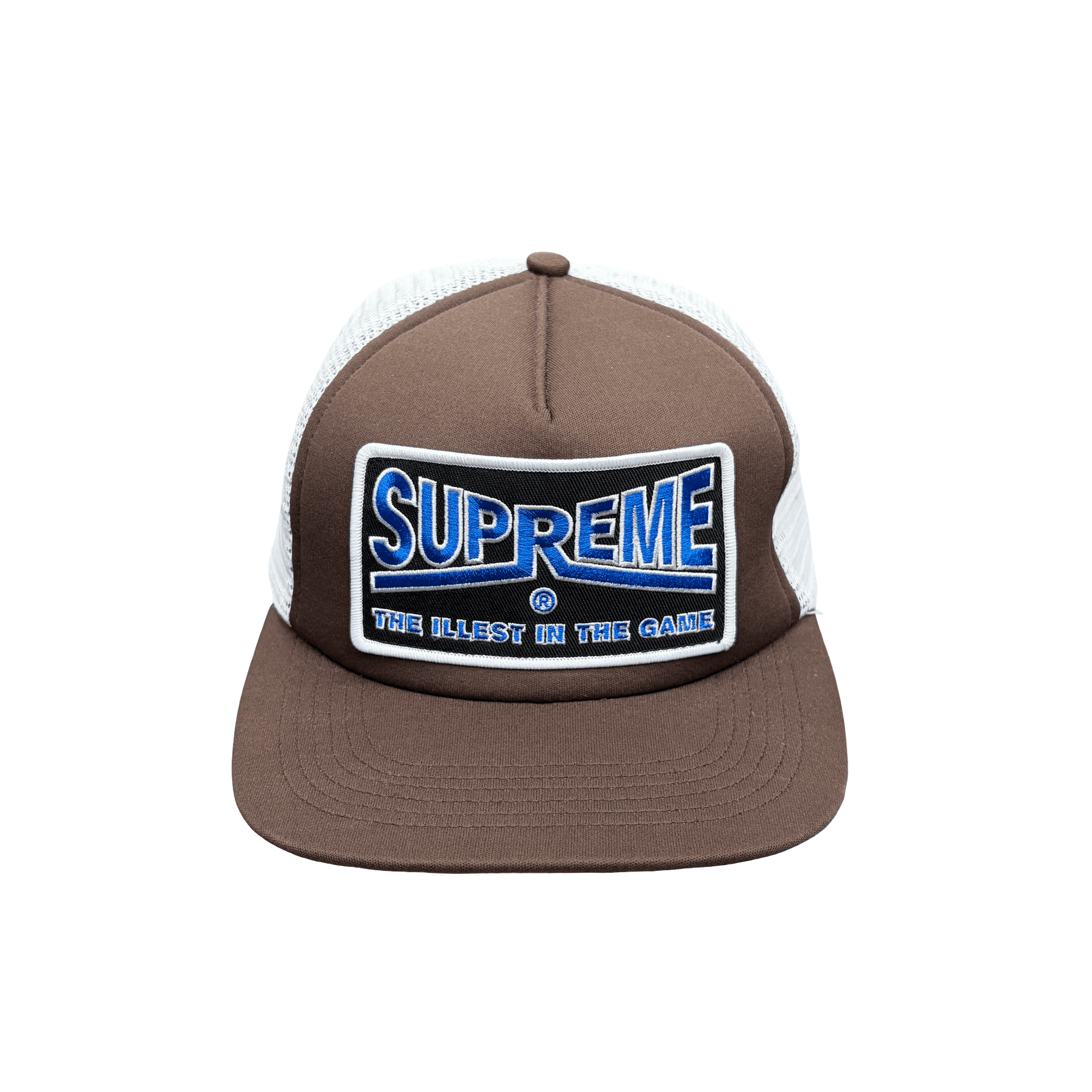 Supreme Illest Mesh Back 5-Panel Trucker Brown — photo 1 of 4