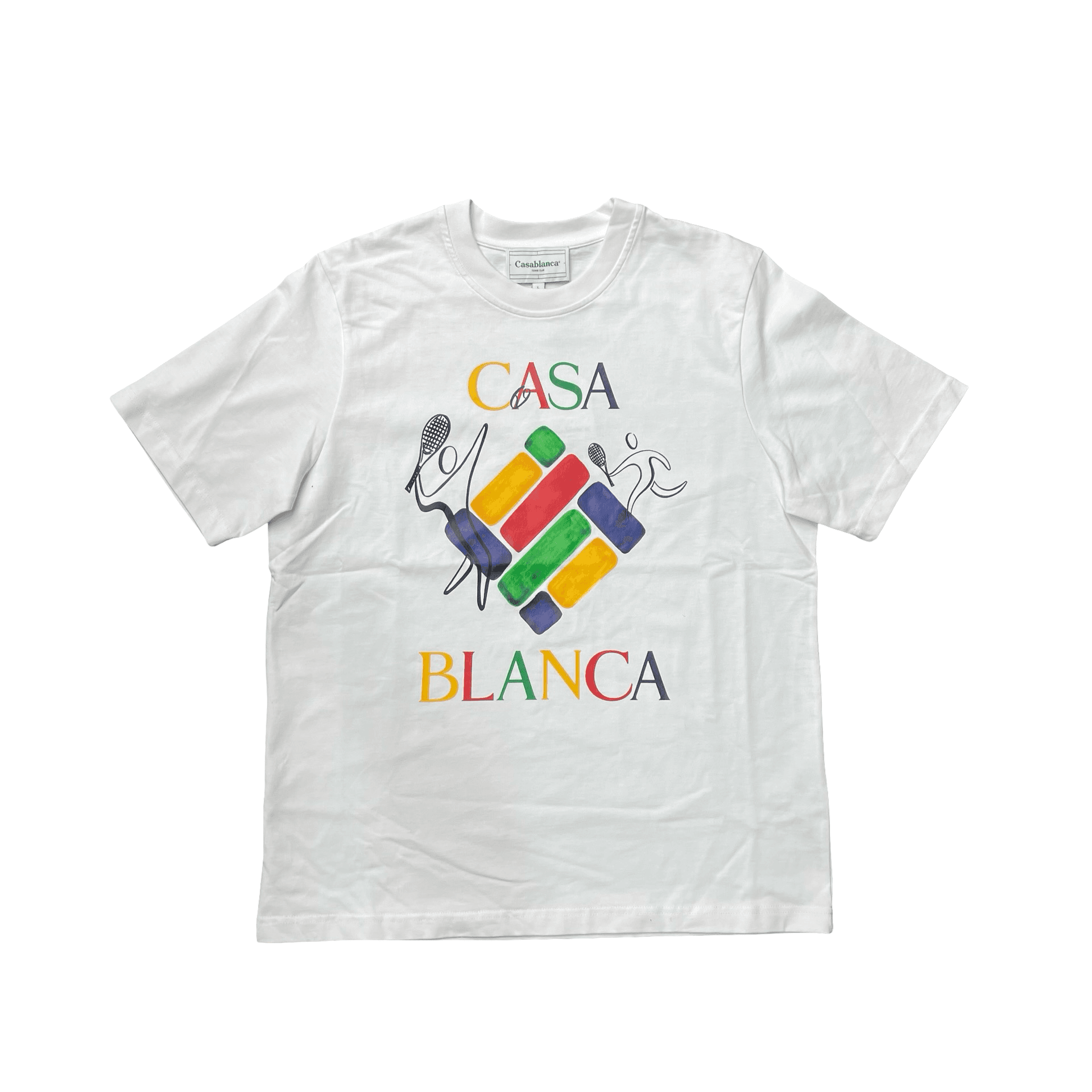 Casablanca Players Diamond Printed T-shirt White — photo 1 of 2