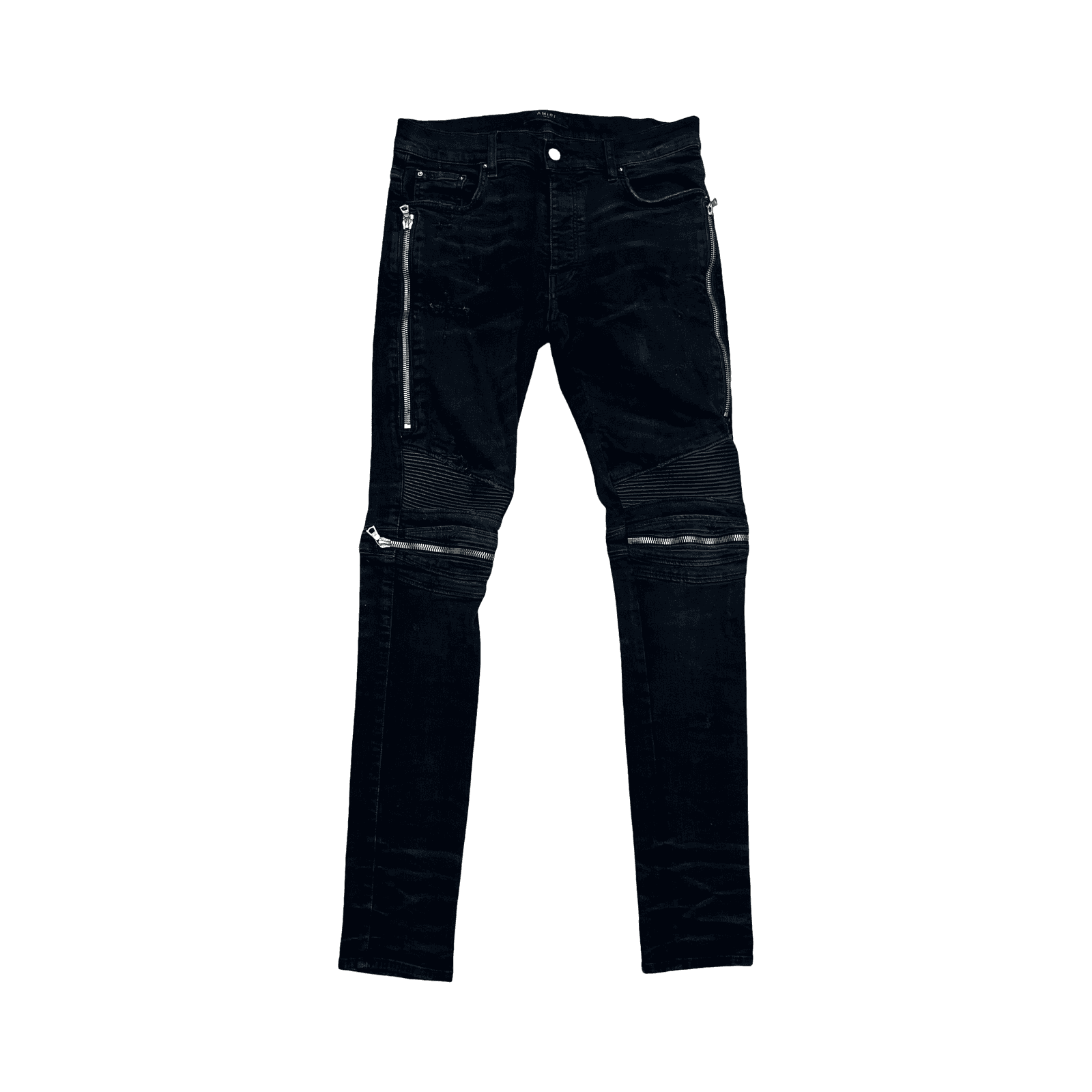Amiri MX2 Moto Jeans Roughed Black — photo 1 of 2