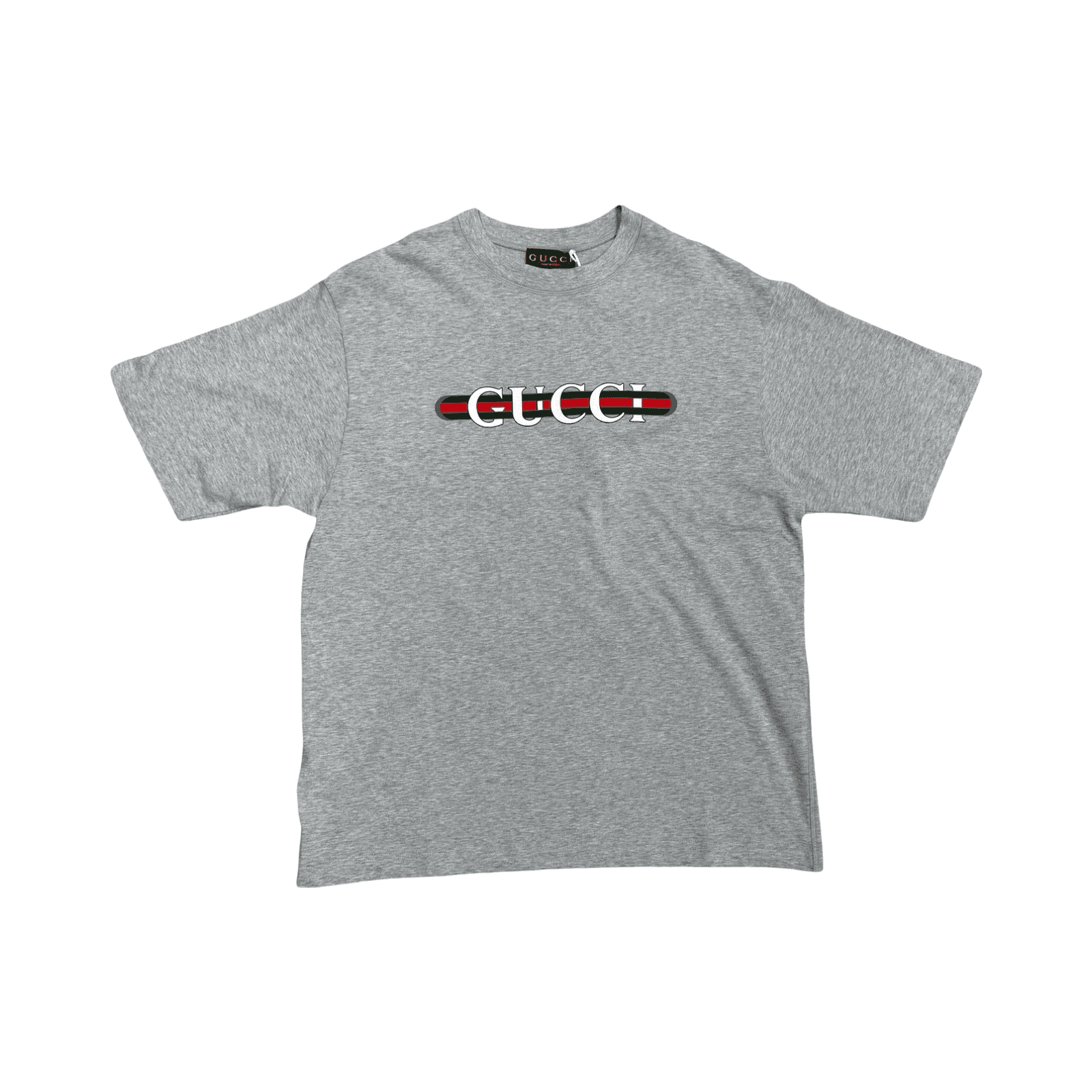 Gucci Cotton Logo Print T Shirt Grey — photo 1 of 2