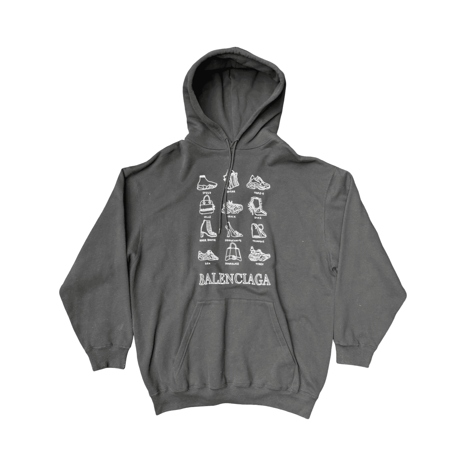 Balenciaga Catalog Logo Hoodie Black — photo 1 of 2