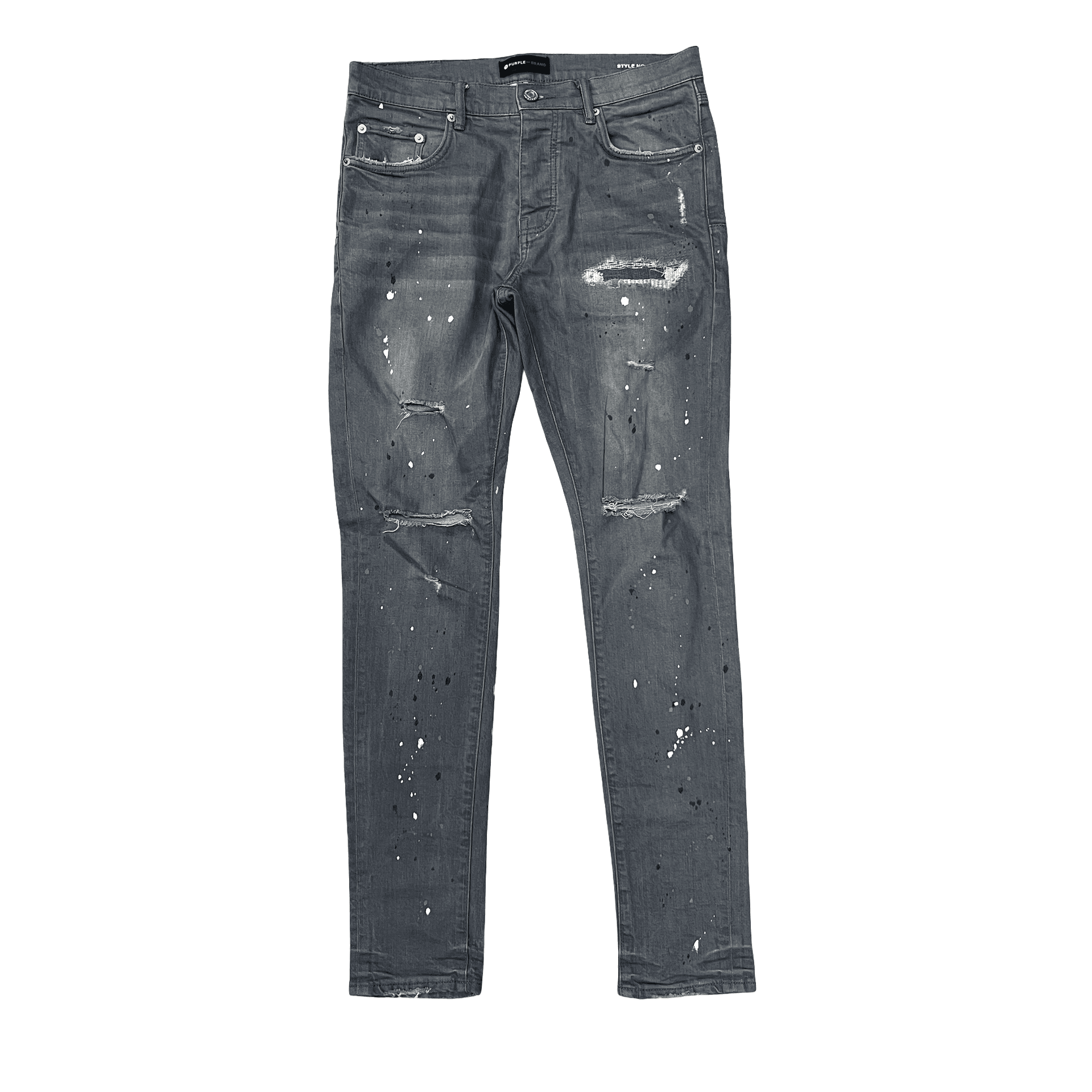 Purple Brand Paint Splatter Jeans Grey — photo 1 of 2