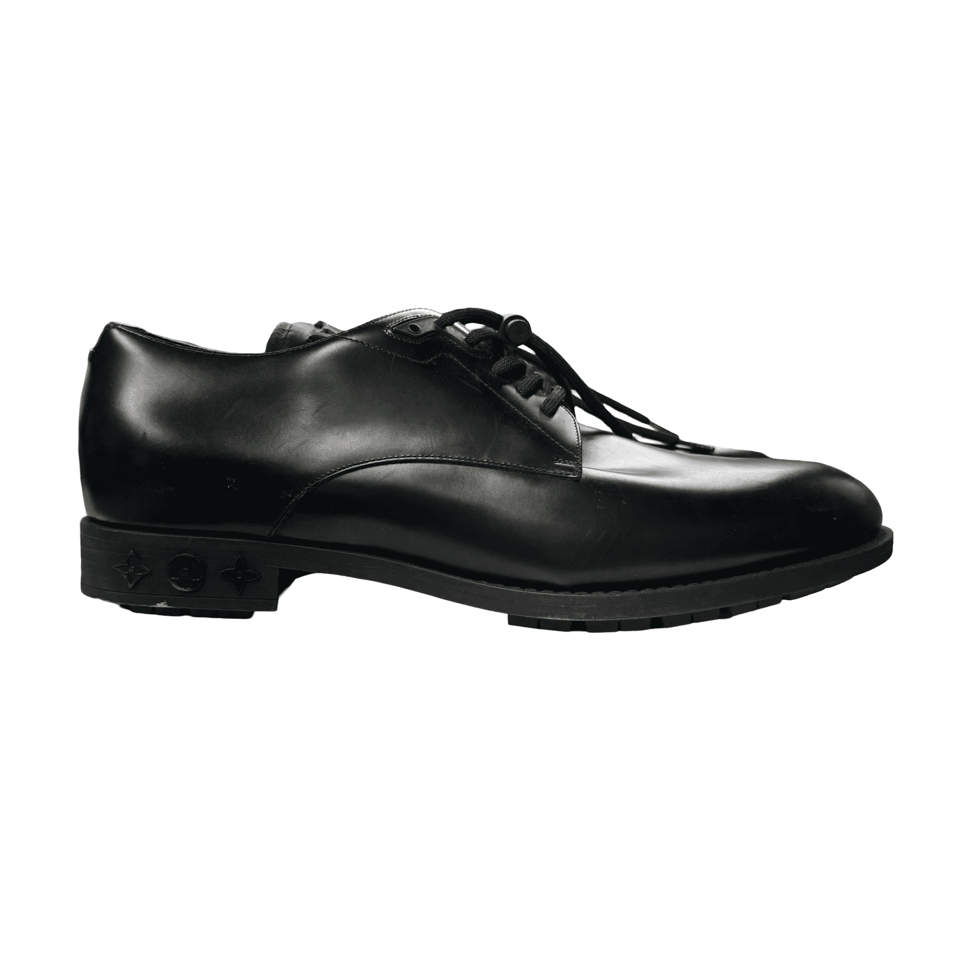 LV Harness Derby Lace-Up Shoes Black