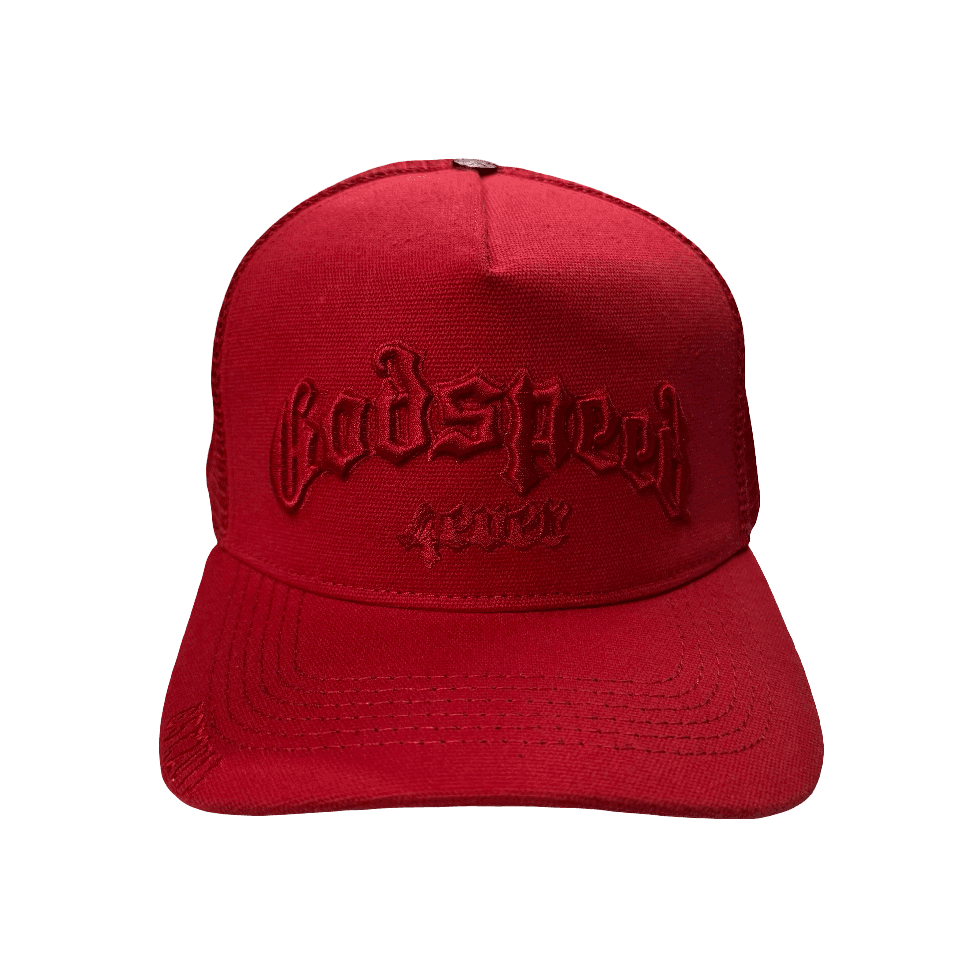 Godspeed Forever Trucker Hat Red