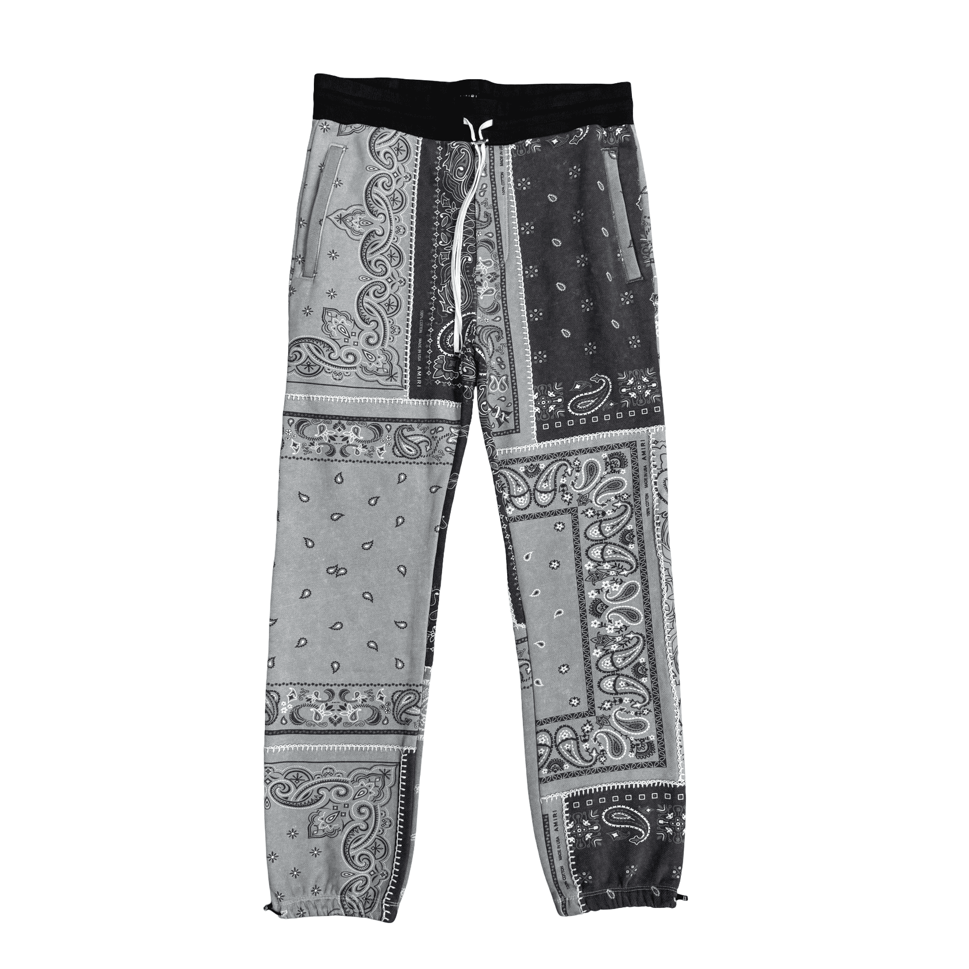 Amiri Bandana Print Sweatpants Gray — photo 1 of 2