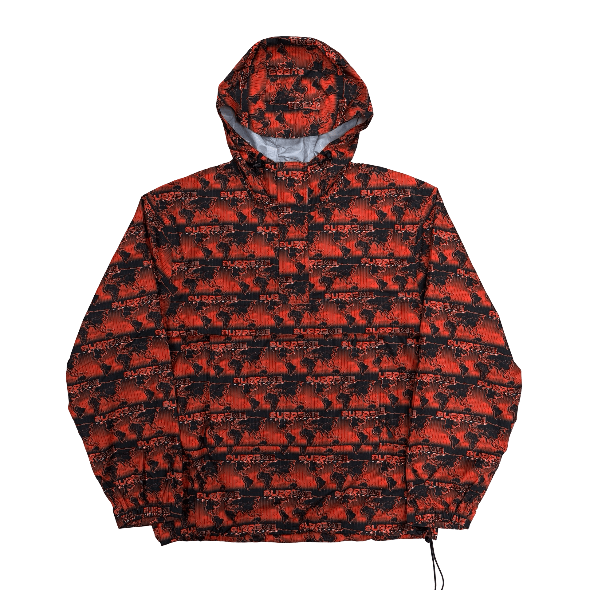 Supreme World Famous Taped Seam Hooded Pullover Red — photo 1 of 2