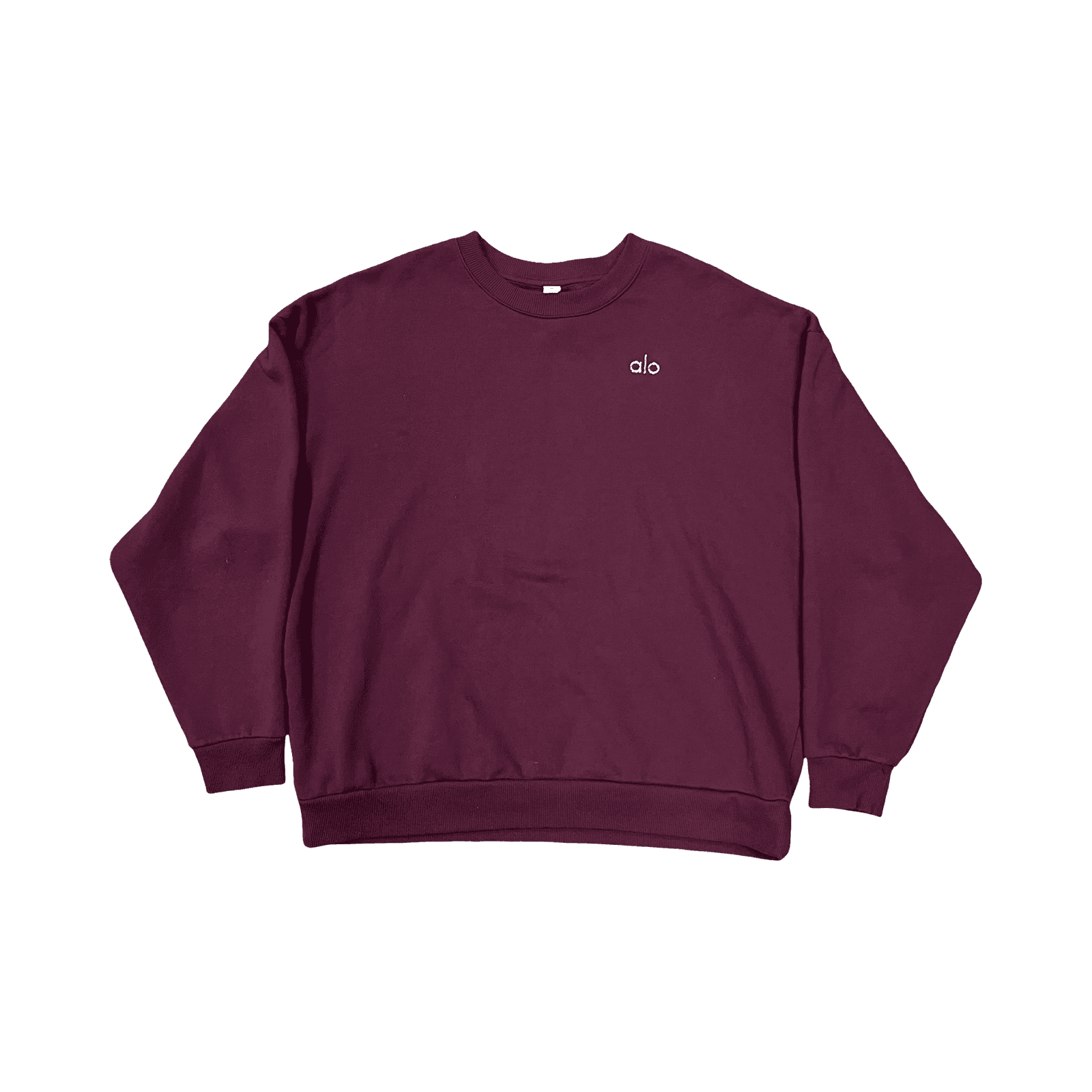 Alo Yoga Accolade Straight Crewneck Maroon