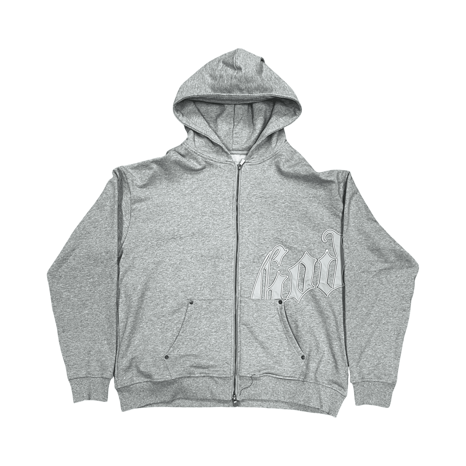 Godspeed OG Logo V2 Zip Up Hoodie Grey/Sliver — photo 1 of 2