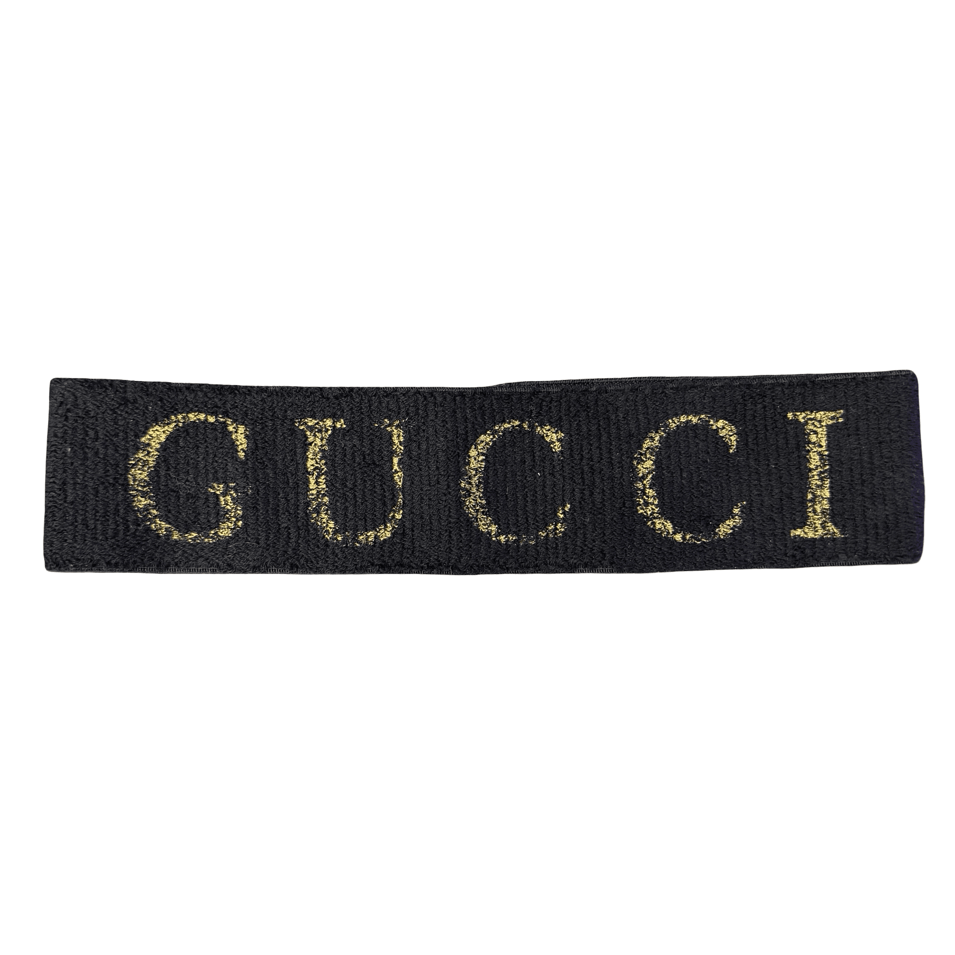 Gucci Teban Sponge Headband Black Gold