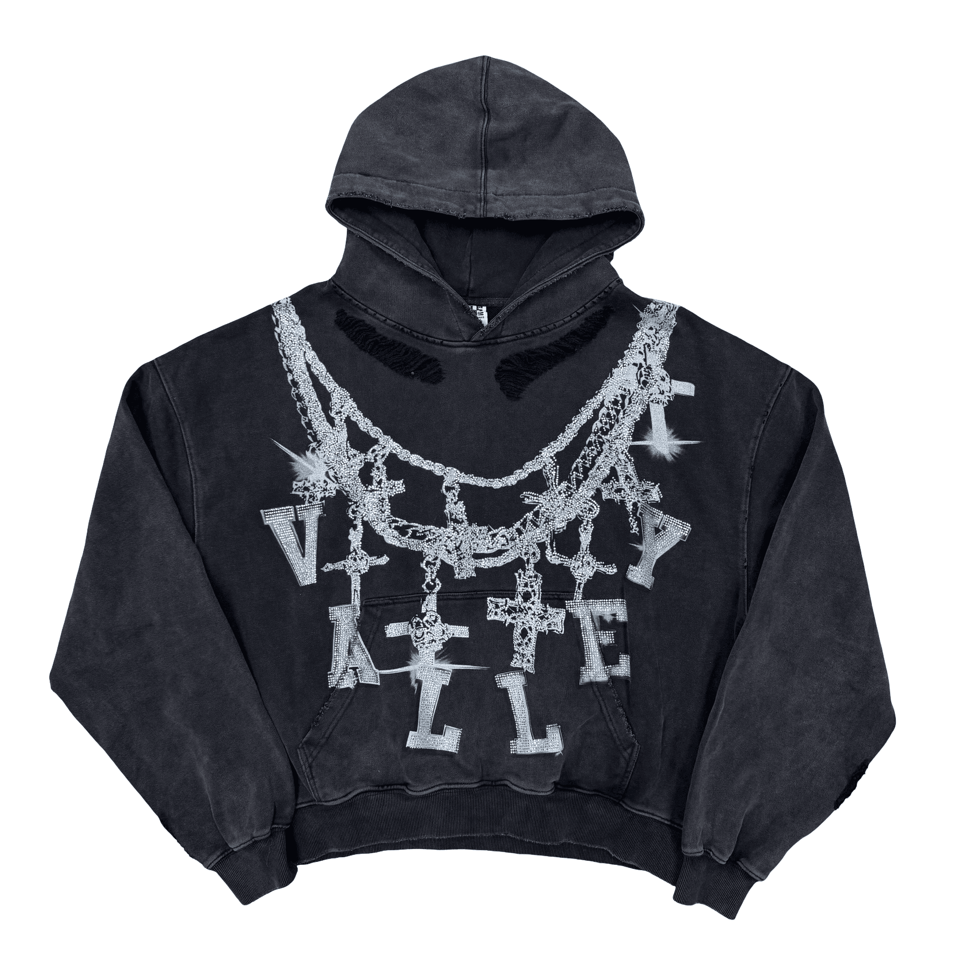 Vale Forever Big Chain Hoodie Black — photo 1 of 2