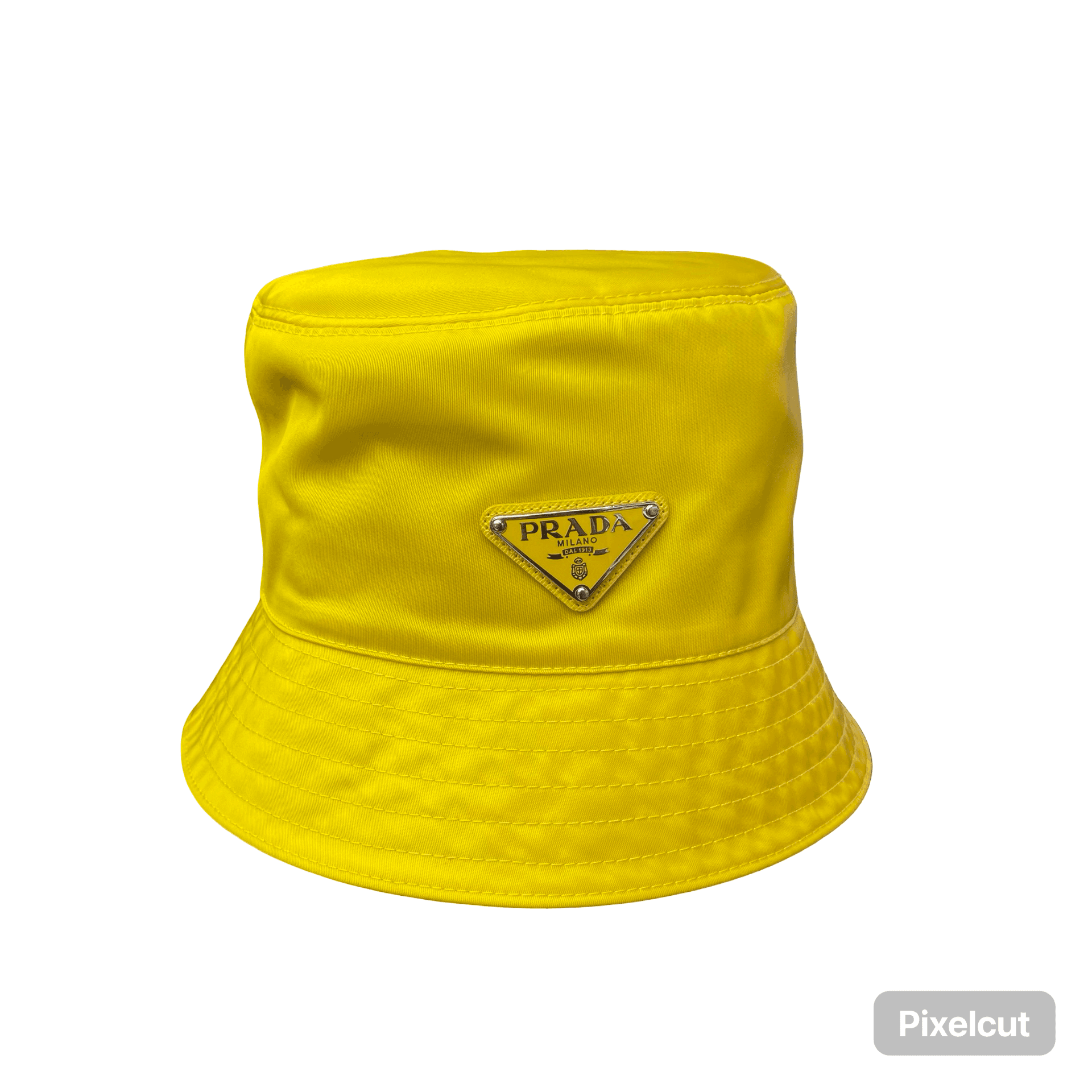 Prada Nylon Bucket Hat Yellow